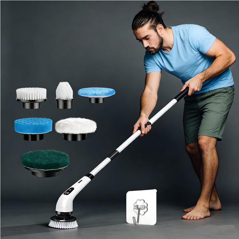 Outdoor Power Broom - Cordless Household Spin Scrubber Kitchen Gadgets