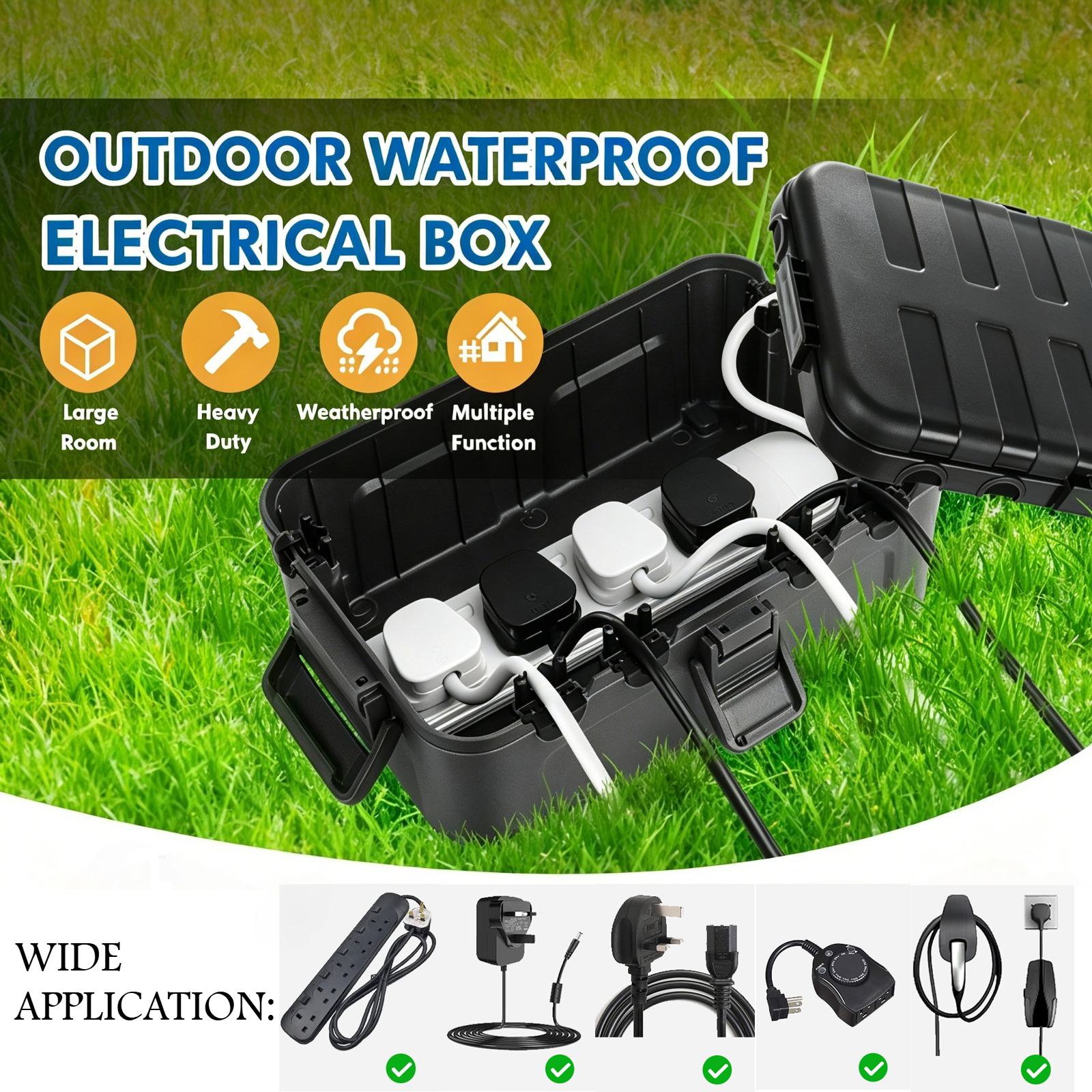 Outdoor Power Supply Box - Restmo Large Outdoor Electrical Box Waterproof