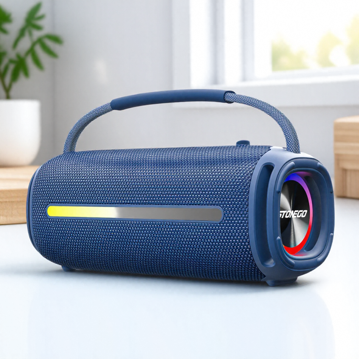 Quality Outdoor Power - Portable Bluetooth 5.3 Wireless Speaker RGB