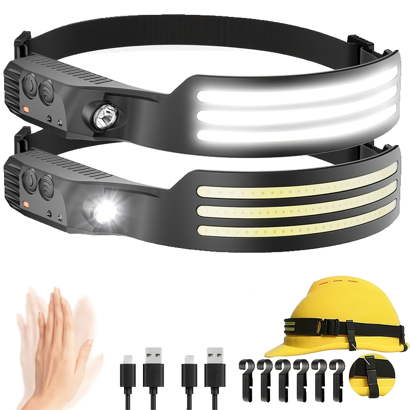 Outdoor Usb Power Bank - LED Sensor Headlamp USB Rechargeable Led