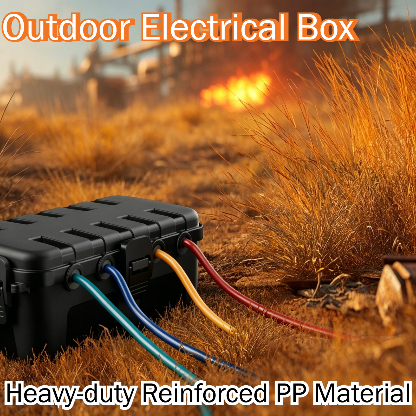 Outdoor Power Extension Cord - Medium Outdoor Electrical Box, Available in