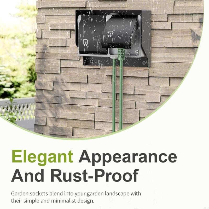  Waterproof Outlet with Cover  - đánh giá và giá Outdoor Power Outlet Install