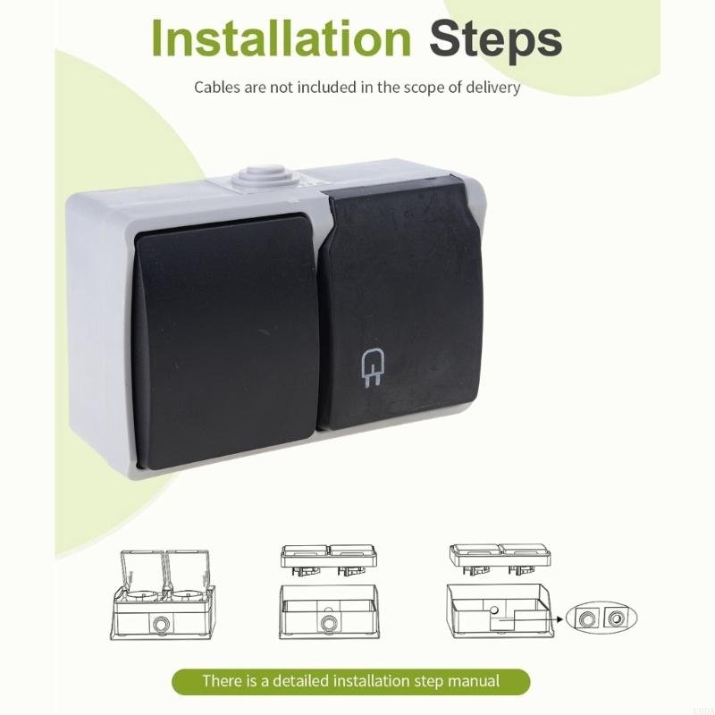  Waterproof Outlet with Cover  - đánh giá và giá Outdoor Power Outlet Install