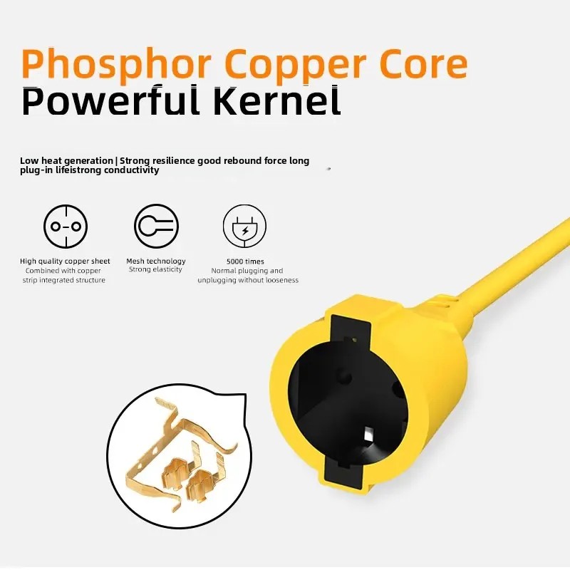 16A EU Schuko Power Strip 4KW  - đánh giá và giá Outdoor Power Extension Cord
