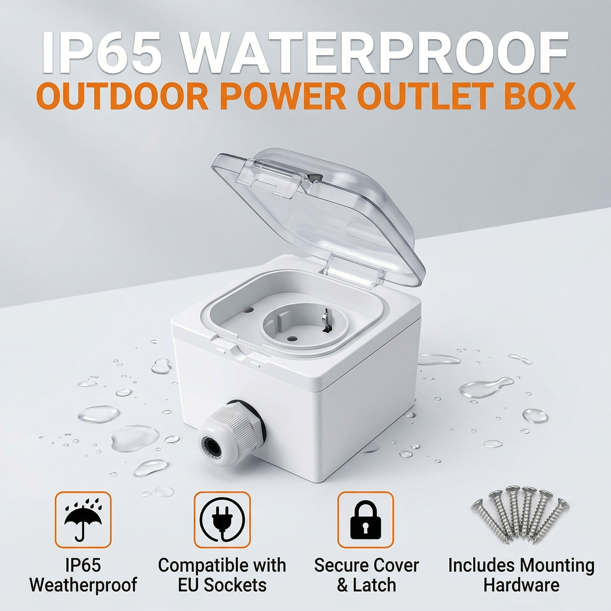 IP65 Waterproof Surface-Mount  - đánh giá và giá Outdoor Power Supply Box
