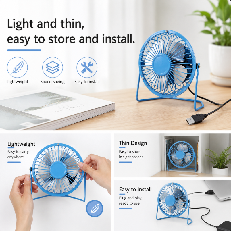 Mini Fan USB Fan Lightweight R - đánh giá và giá Outdoor Power Fan