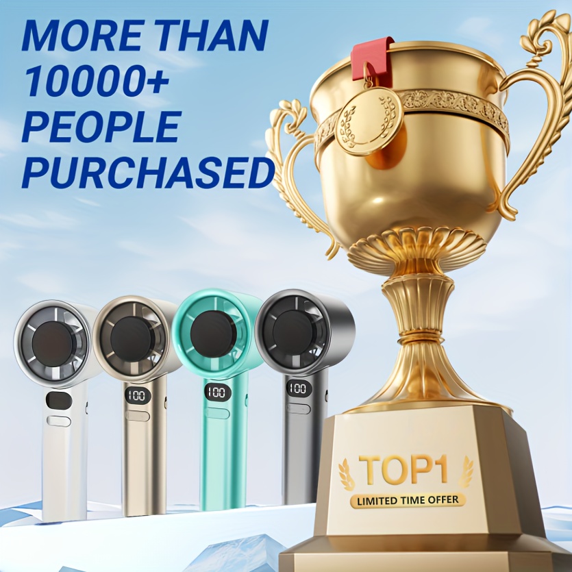 Handheld mini fan, powerful 40 - đánh giá và giá Outdoor Power Fan