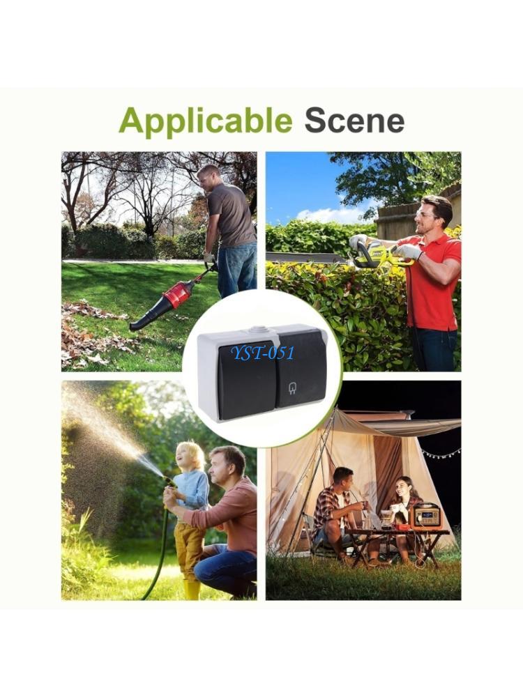 E15A Waterproof Outlet with Co - đánh giá và giá Outdoor Power Outlet Install