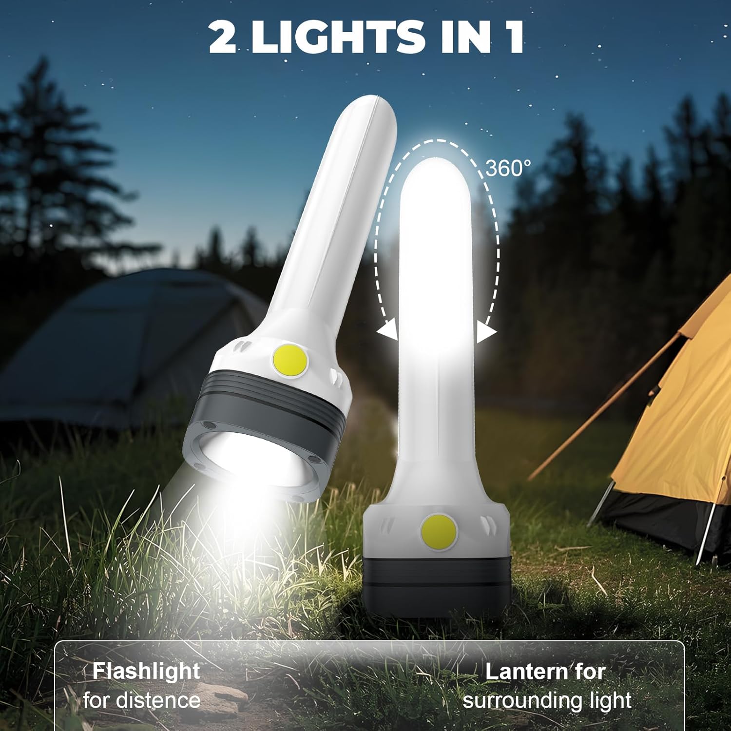 2-in-1 Rechargeable LED Flashl - đánh giá và giá Outdoor Power Products