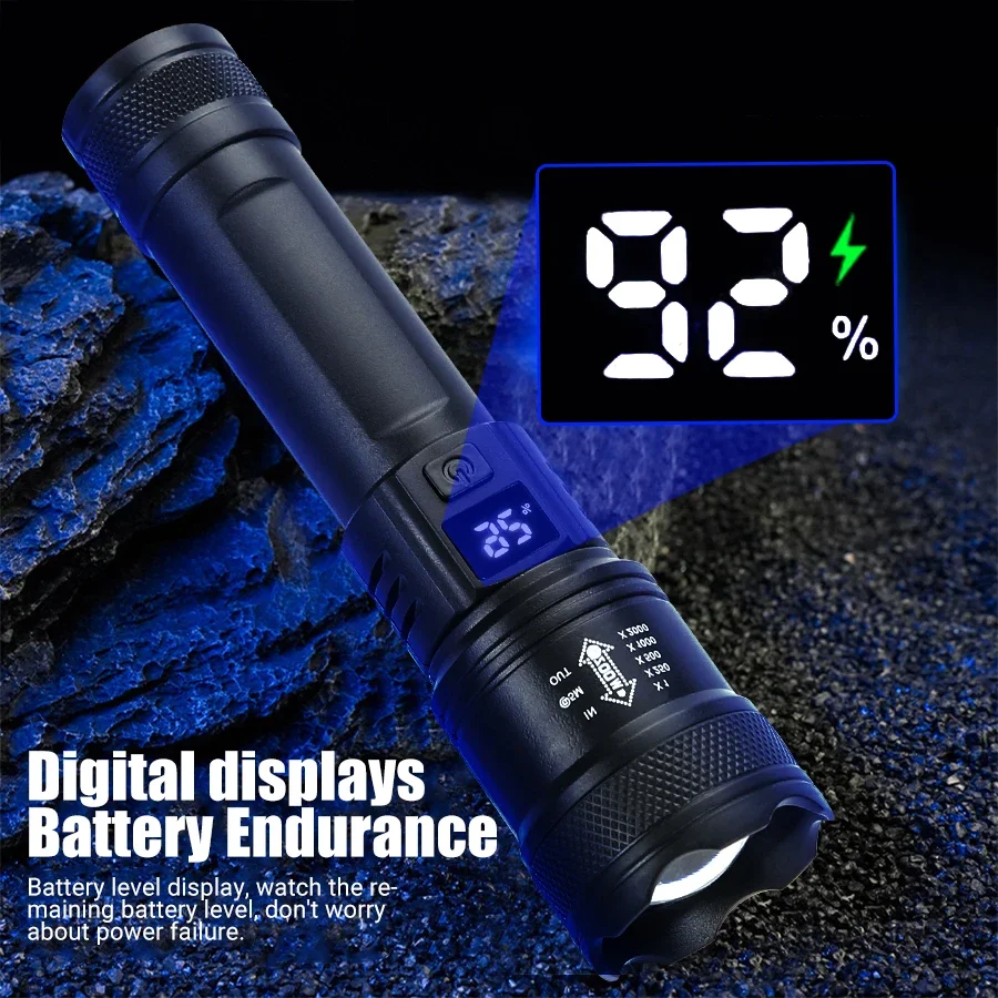 9900LM Powerful LED Flashlight - đánh giá và giá Outdoor Usb Power Bank