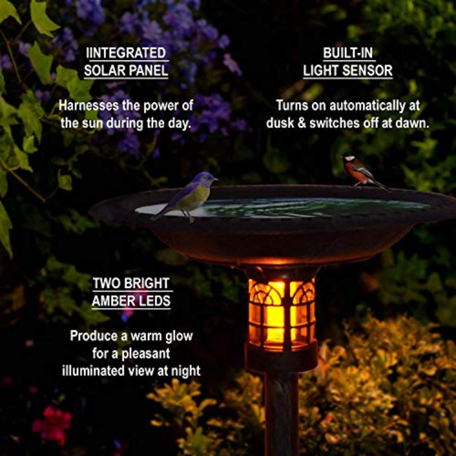 34 Inch Solar Powered LED Ligh - đánh giá và giá Outdoor Power Pedestal