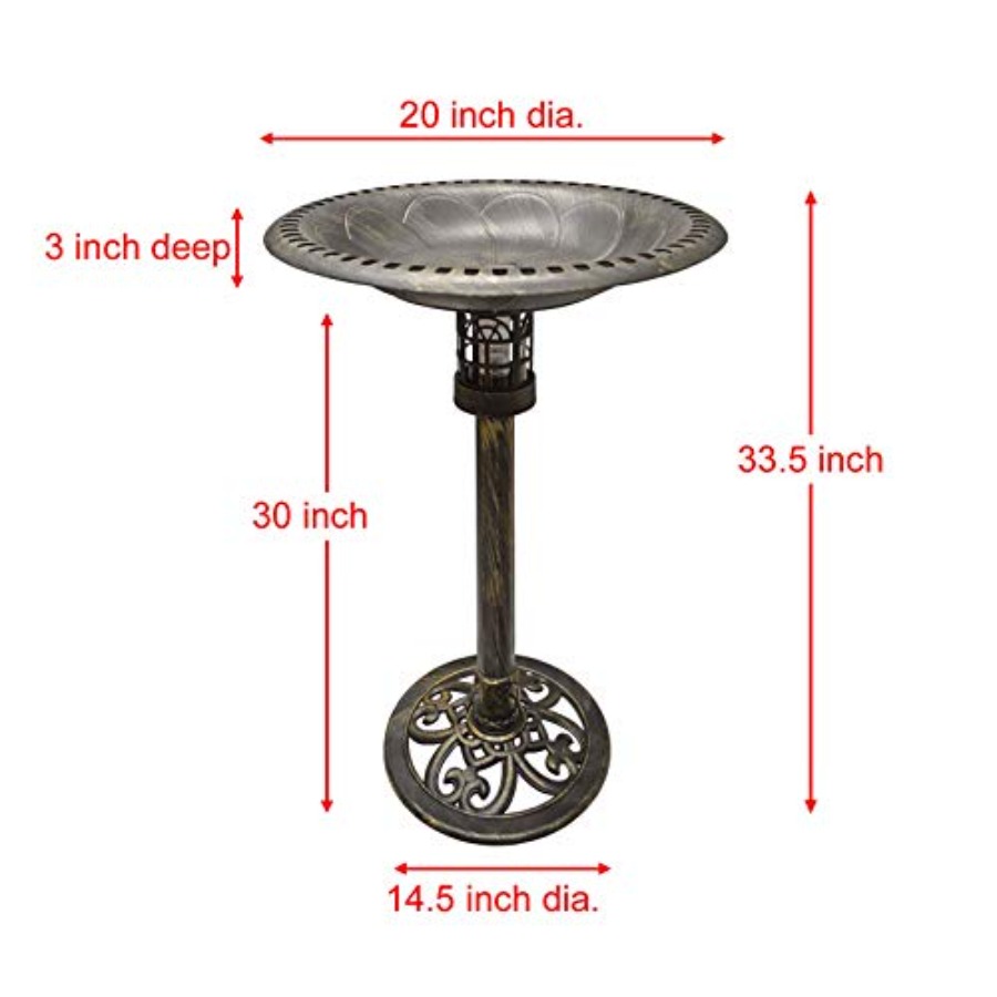34 Inch Solar Powered LED Ligh - đánh giá và giá Outdoor Power Pedestal