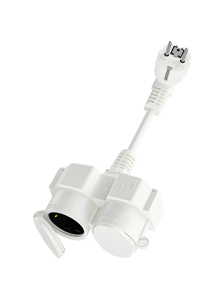 EU Extension Cable with 2 Schu - đánh giá và giá Outdoor Power Extension Cord