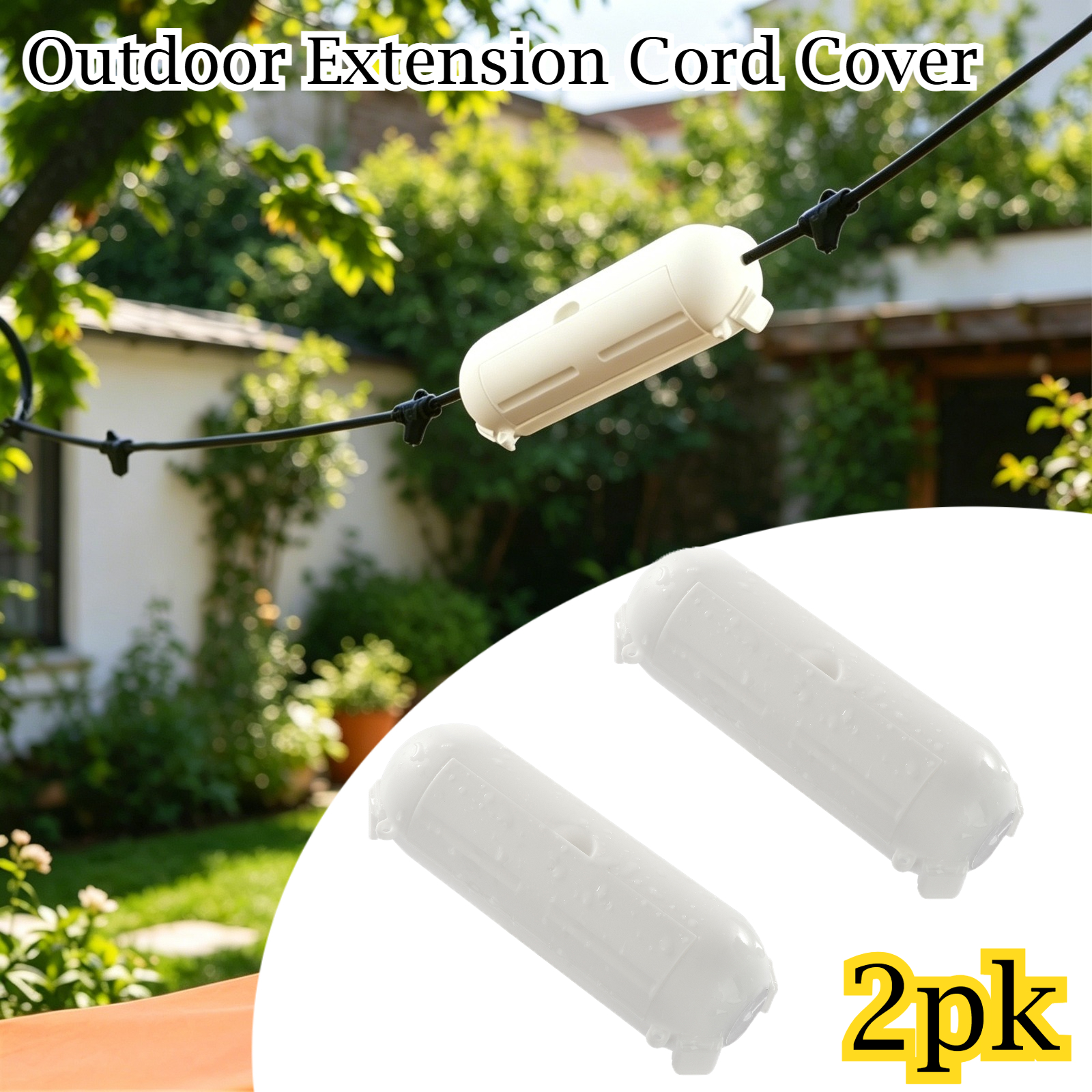 2 Pack Waterproof Outdoor Conn - đánh giá và giá Outdoor Power Extension Cord