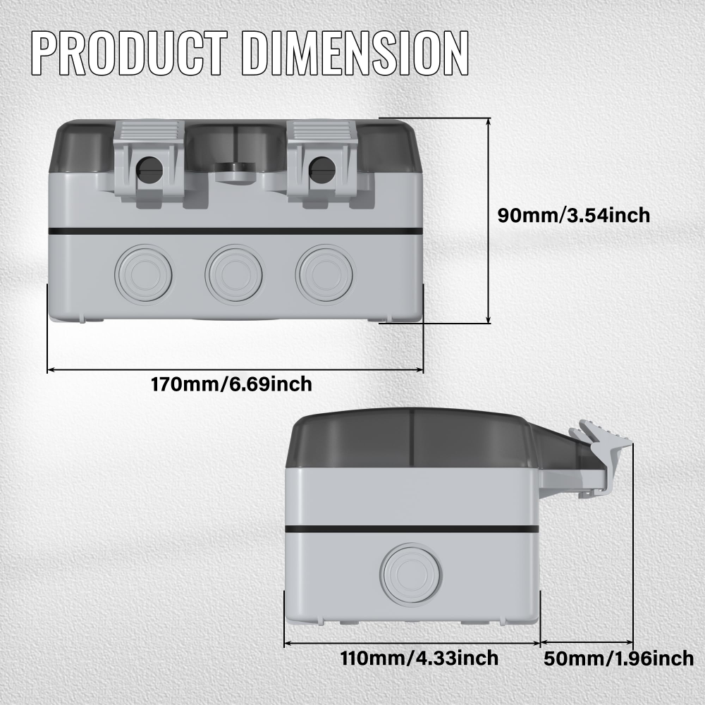 EIOMR France IP66 Weatherproof - đánh giá và giá Power Switch Outdoor