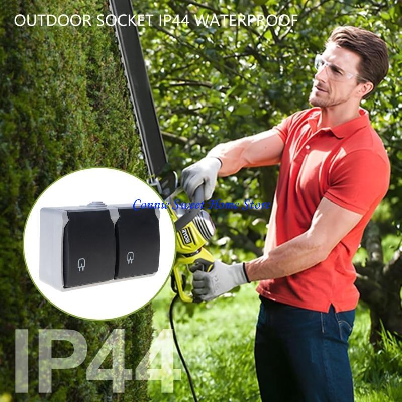 LXAF 2 Gang Waterproof Outlet  - đánh giá và giá Outdoor Power Outlet Install