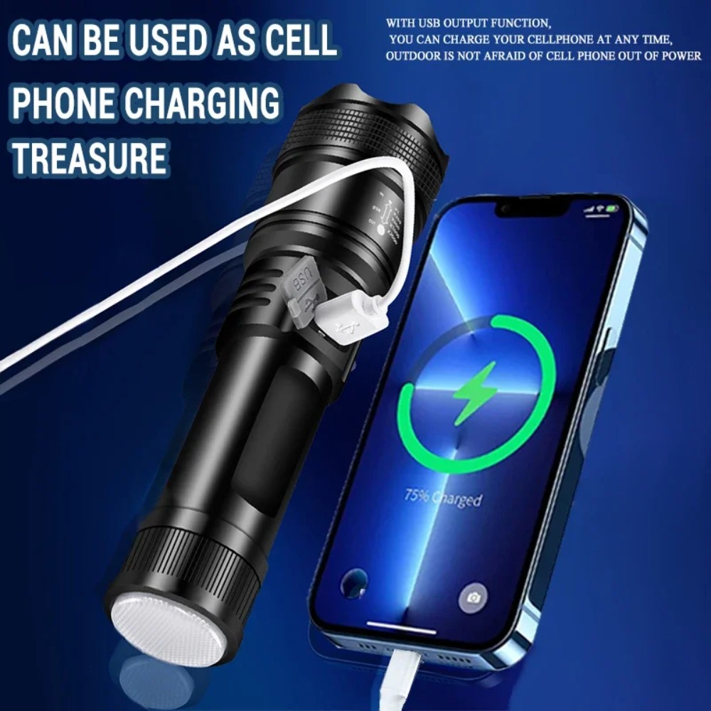 Powerful LED Flashlight USB Re - đánh giá và giá Outdoor Usb Power Bank