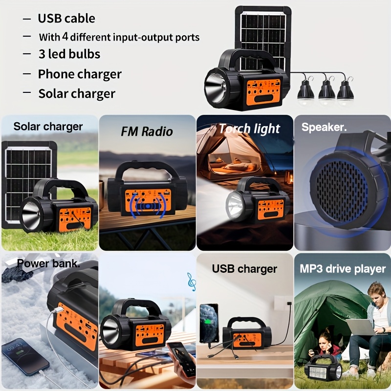 Solar Rechargeable Camping Lig - đánh giá và giá Power Switch Outdoor
