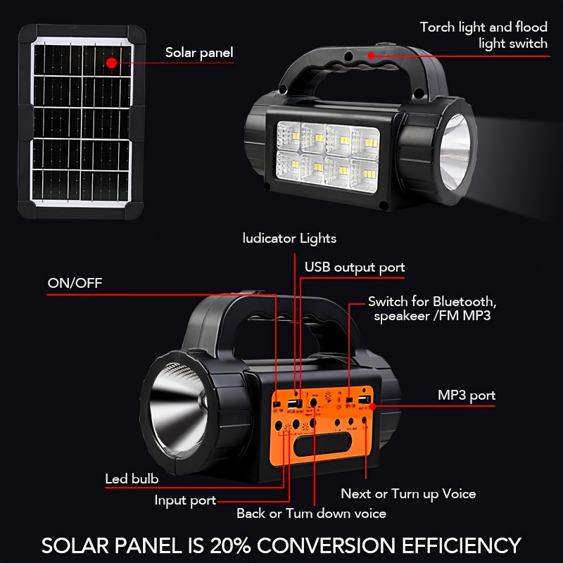 Solar Rechargeable Camping Lig - đánh giá và giá Power Switch Outdoor