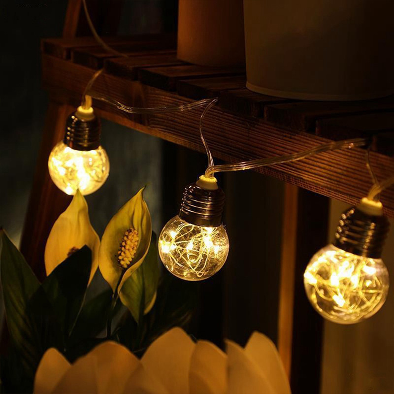 4M 10Bulbs Patio String Light  - đánh giá và giá Outdoor Power Adapter Usb