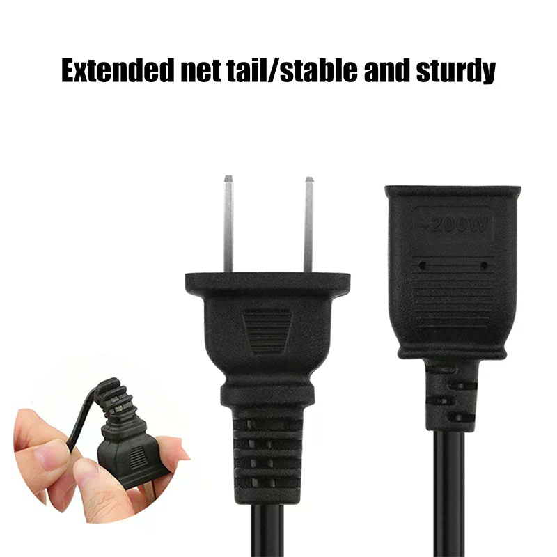 AC Power Cord White Black Red  - đánh giá và giá Outdoor Power Extension Cord