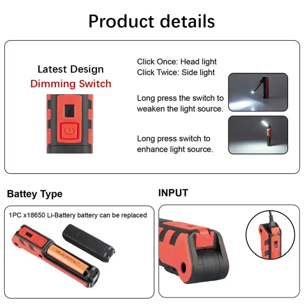 Dimmable COB LED Work Light US - đánh giá và giá Outdoor Usb Power Bank