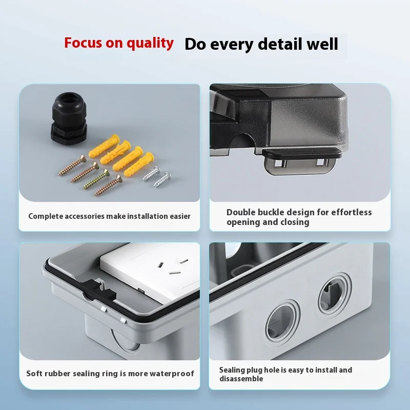 Outdoor Waterproof Socket Open - đánh giá và giá Power Switch Outdoor