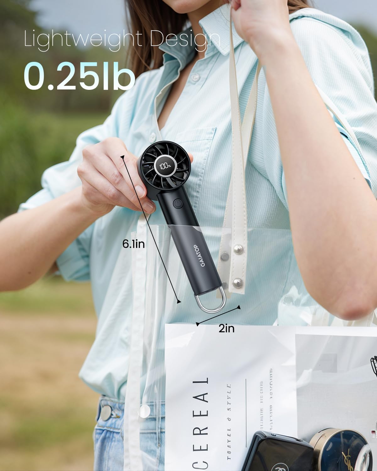 Portable Mini Fan, 3 Speed Han - đánh giá và giá Outdoor Power Fan