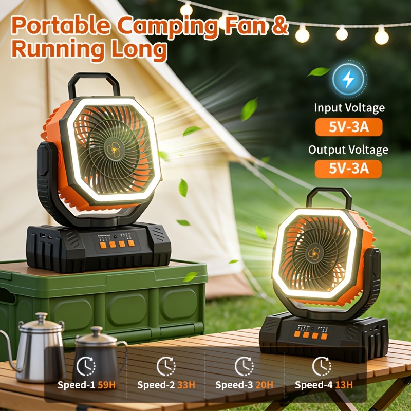 us20000mAh Battery Powered Cam - đánh giá và giá Outdoor Power Fan