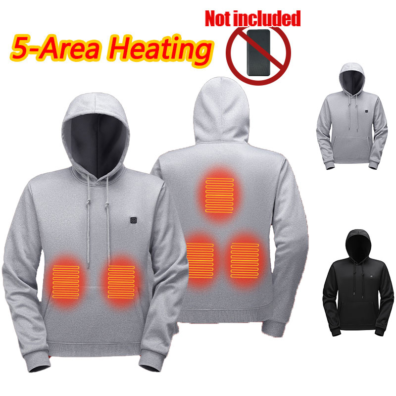 5 Zone Heating Hoodie Heating  - đánh giá và giá Outdoor Usb Power Bank