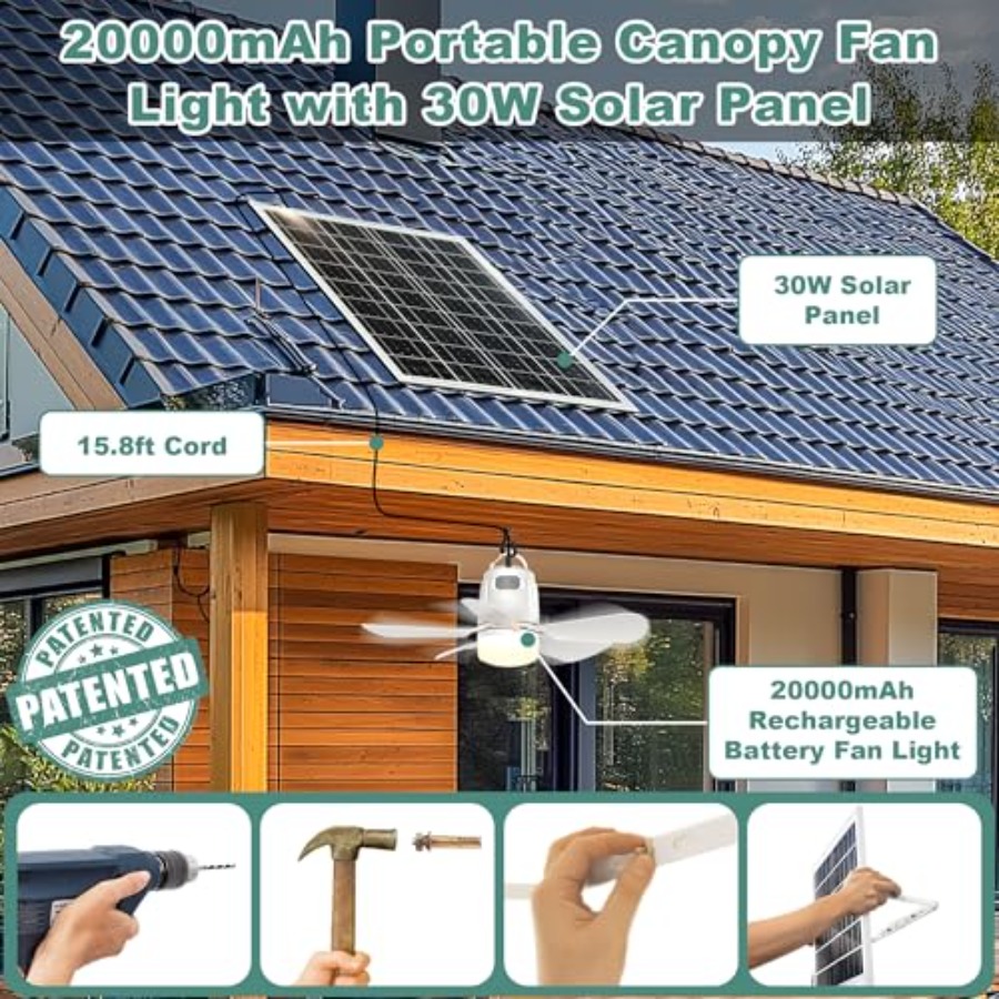 Outdoor ceiling fan light for  - đánh giá và giá Outdoor Power Fan