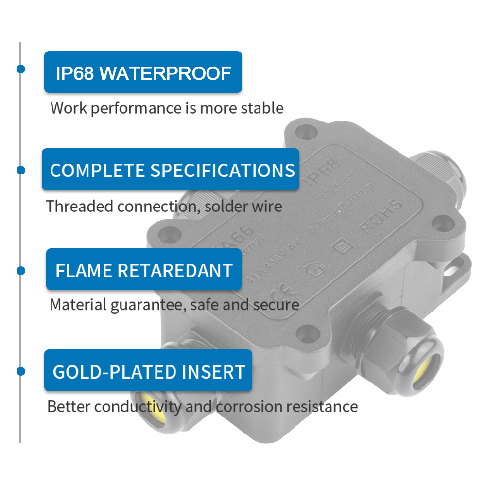 IP68 Waterproof Junction Box O - đánh giá và giá Outdoor Power Supply Box