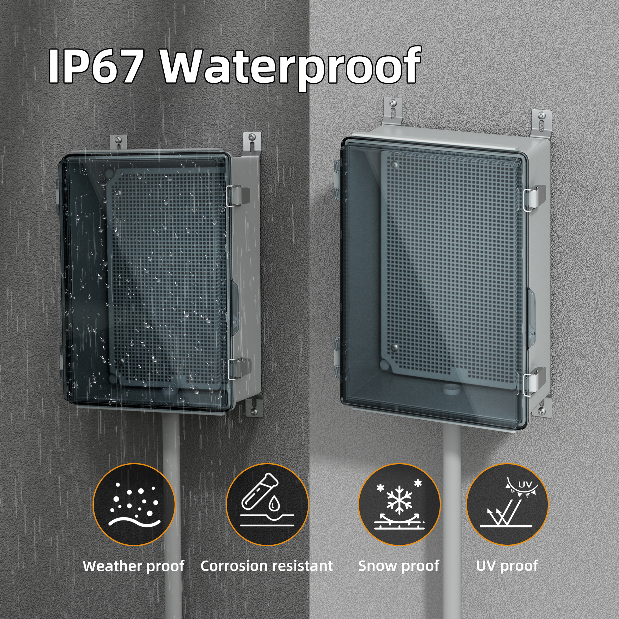 Clear Electrical Enclosure Box - đánh giá và giá Outdoor Power Supply Box