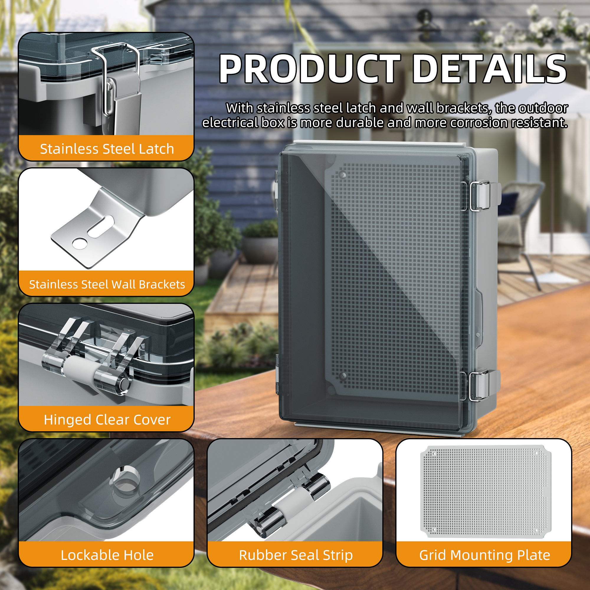 Clear Electrical Enclosure Box - đánh giá và giá Outdoor Power Supply Box