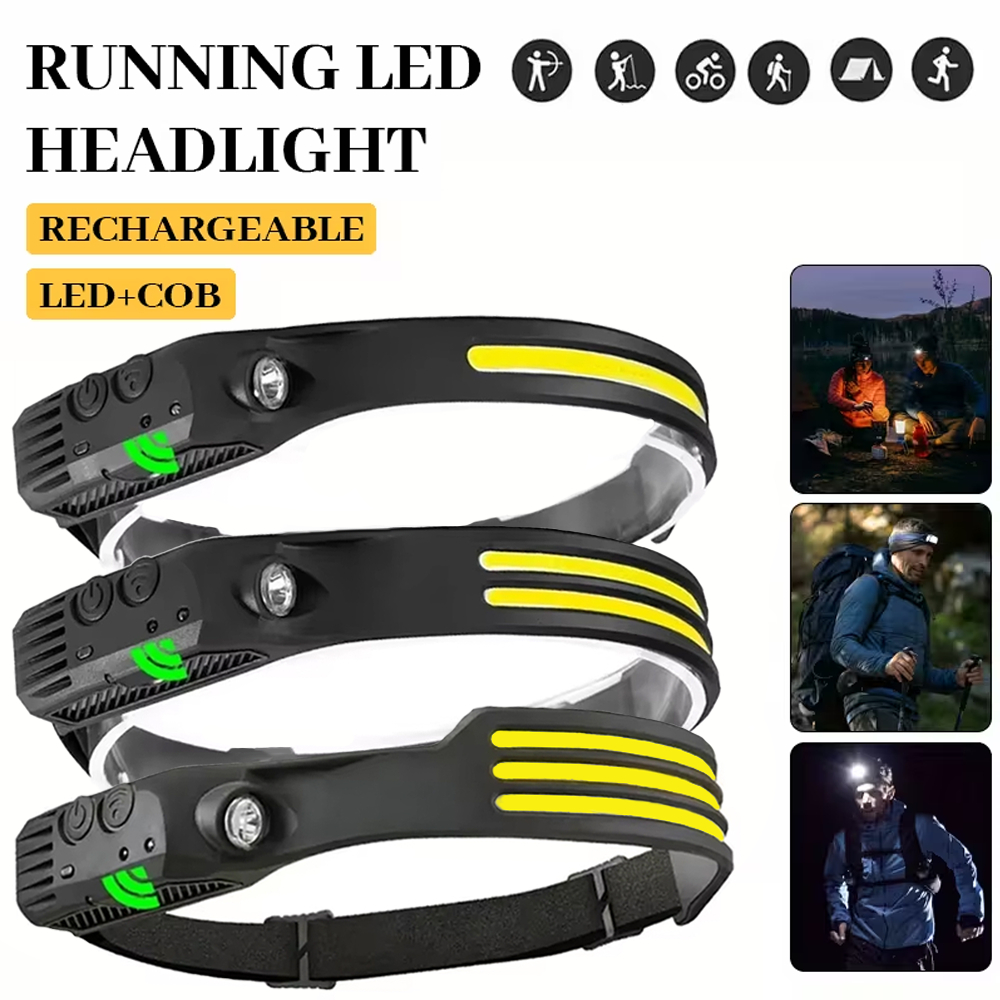 COB LED Induction Headlamp USB - đánh giá và giá Outdoor Usb Power Bank