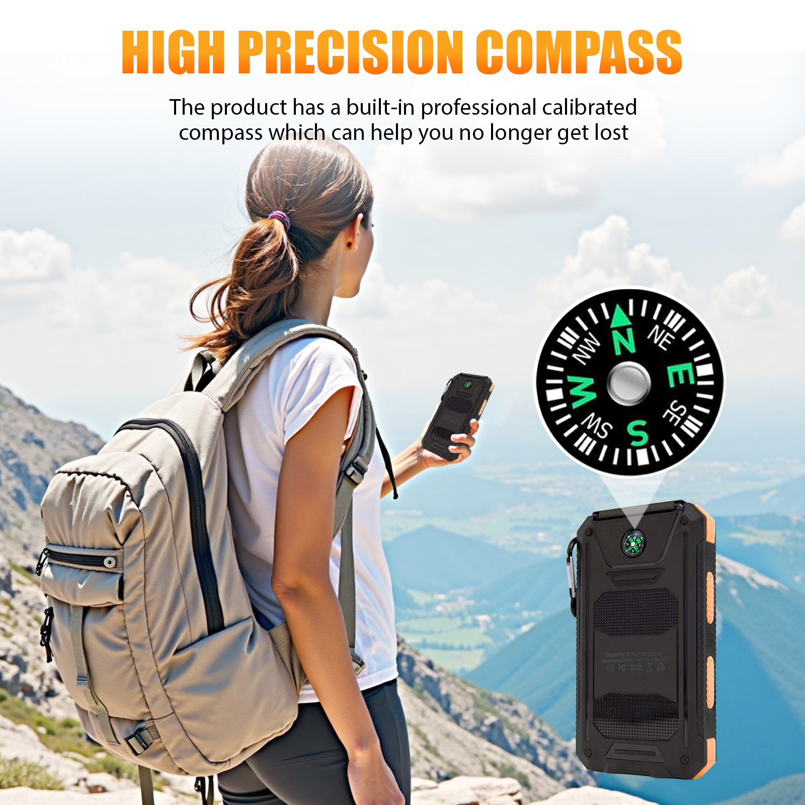 10000mAh Solar Power Bank Port - đánh giá và giá Outdoor Power Outlet Solar