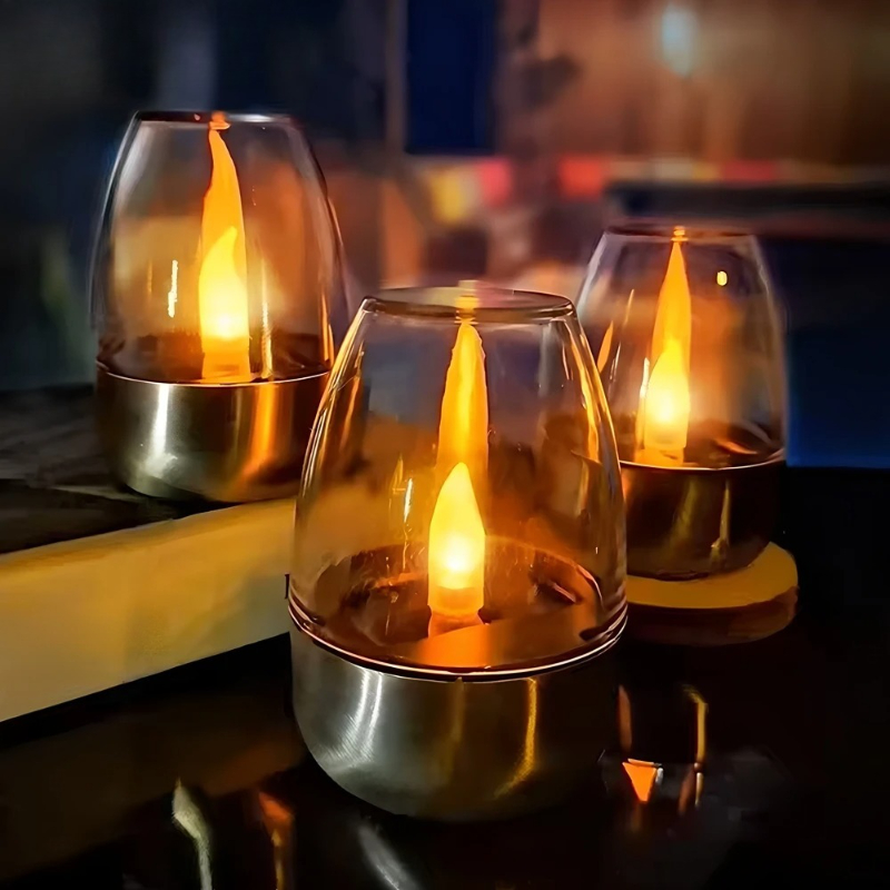 LED Solar Candles Light Flamel - đánh giá và giá Outdoor Power Outlet Solar
