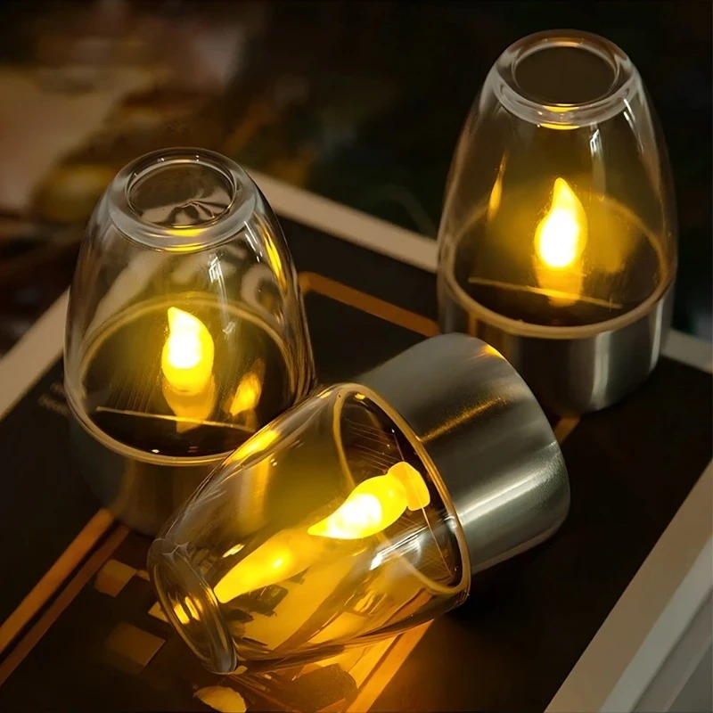 LED Solar Candles Light Flamel - đánh giá và giá Outdoor Power Outlet Solar