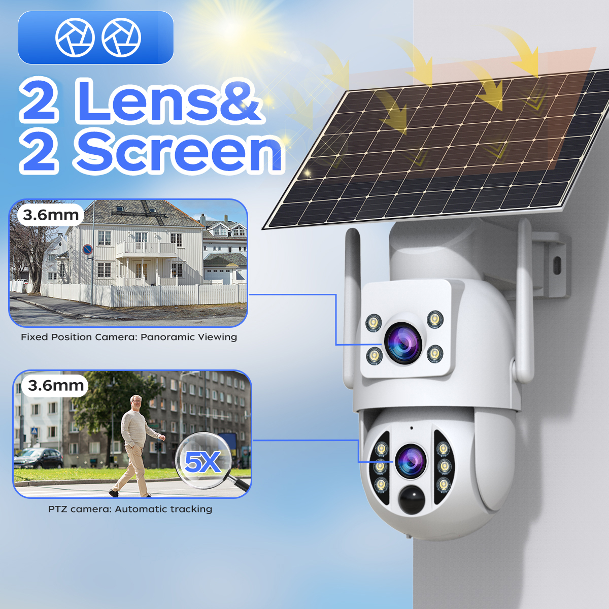 JOOAN 6MP Outdoor Solar Wifi C - đánh giá và giá Outdoor Power Outlet Solar