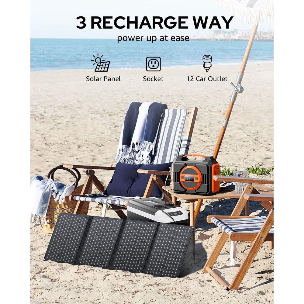300W Portable Solar Generator  - đánh giá và giá Outdoor Power Outlet Solar