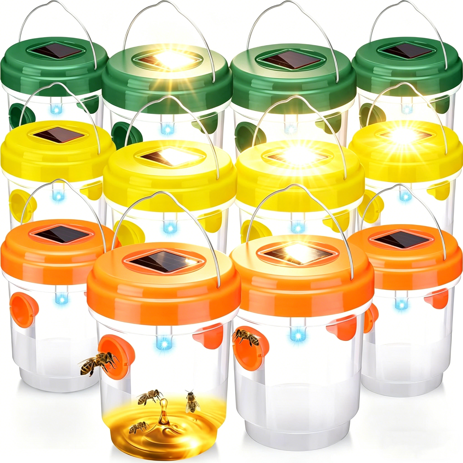 1-6PCS Solar Wasp Trap Waterpr - đánh giá và giá Outdoor Power Outlet Solar