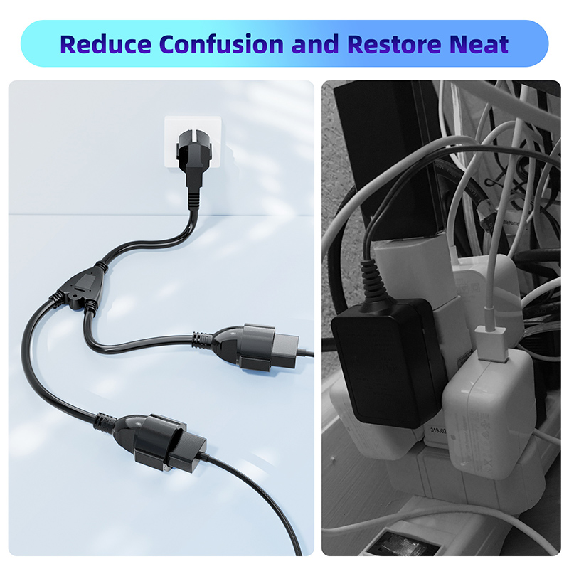 EU Power Splitter Cord 1X2 Eur - đánh giá và giá Outdoor Power Extension Cord