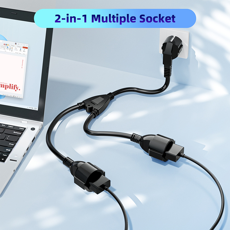 EU Power Splitter Cord 1X2 Eur - đánh giá và giá Outdoor Power Extension Cord